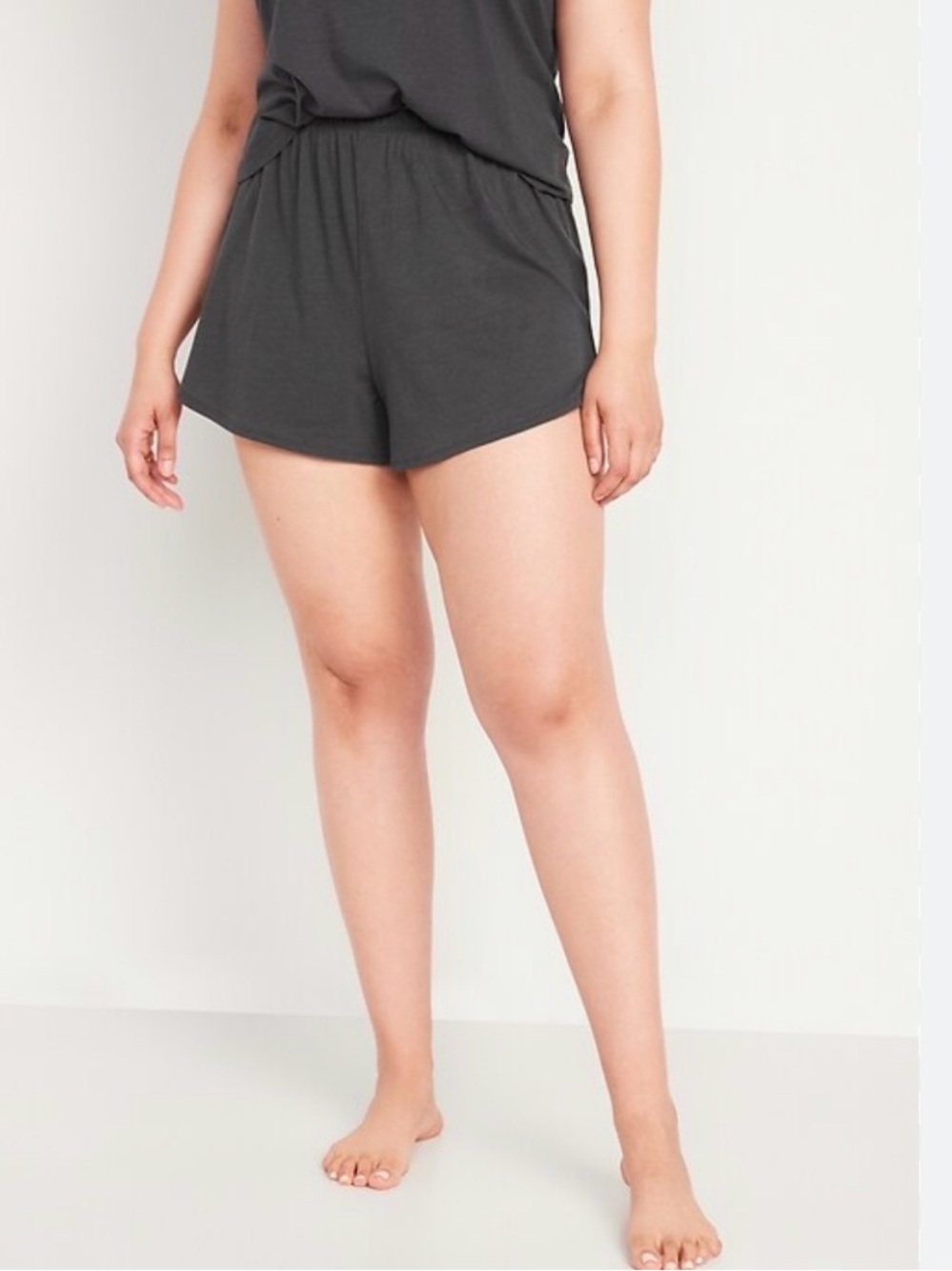 Sunday Sleep High-Waisted Pajama Shorts Size L | Soft Lounge Sleep Shorts